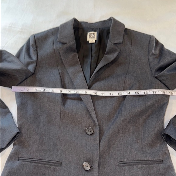 Anne Klein Blazer Gray Classic Lined Women’s Size 10 - Picture 8 of 12